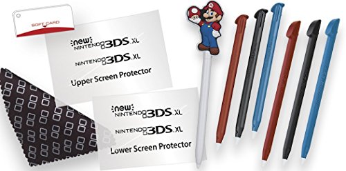 Официално лицензирана Nintendo 3DS – Game Traveler Essentials – Защитно фолио за екрана и Стилус