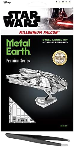 Очарованието на Метални Земята Премиум Серията Star Wars Millennium Falcon 3D Комплект Метални Модели с Пинсети