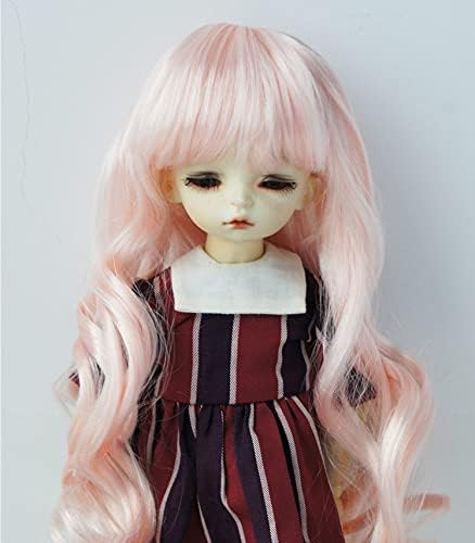 Куклени Перуки JD148 6-7 инча 16-18 см Дължина, Vora Princess, Вълнообразни Куклени Перуки 1/6 YOSD, Синтетични