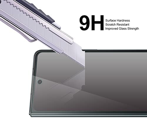 (2 опаковки) Supershieldz е Предназначен за Samsung Galaxy Z Fold 4 5G (само за край на екрана) Защитен слой от закалено стъкло,