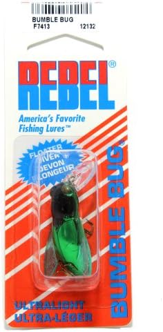 Rebel Lures Bumble Bug Topwater / Риболовна стръв с Воблером, 1 1/2, 7/64 Грама