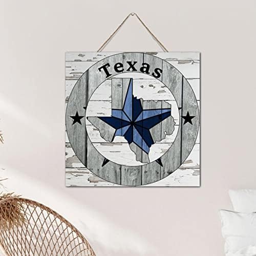 Карта дом Самотна Звезда на Тексас, Вдъхновяващ Декор на стени, Дървен Палет, Стенни Табели, Знак, 12x12 Инча,