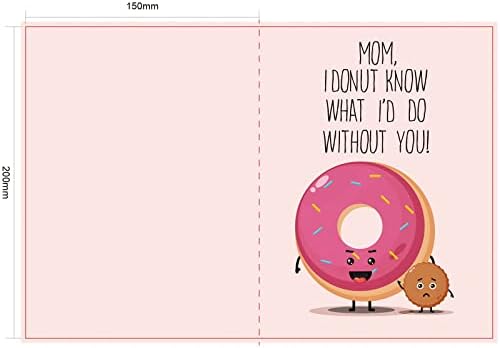 Поздравителна картичка MAYPLUSS за Деня на майката с плик за мама (в розово цветенце)