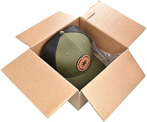 Муфасси - Бейзболна шапка от окото на материал - Кожа Компас - Регулируема шапка - Шапка на шофьор на камион - Кожена шапка с ивици за мъже и жени