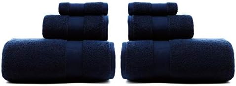 Комплект хавлиени кърпи RALPH LAUREN Wescott от 6 теми - Памук, Моля, Тъмно сини, Асорти