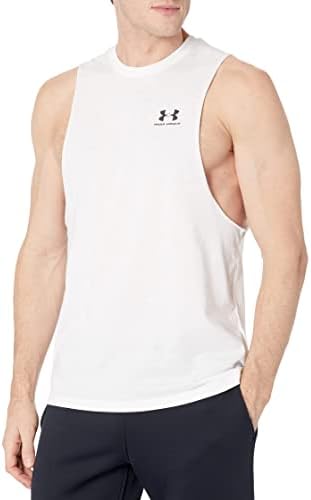 Мъжка спортна риза с деколте, от лявата страна на гърдите на Under Armour