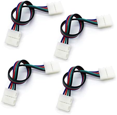 4-Жични Кабели RGB Ивица Светлина от Защелкивающимися Конектори 4Pin Snap Connector за led ленти RGB 50/50 10 мм