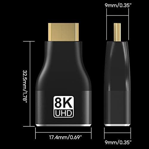 Включете Конвертор USB-адаптер от жена към Мъж Прожекционен Удължител Видеокабеля с висока резолюция 8K 60Hz за преносими