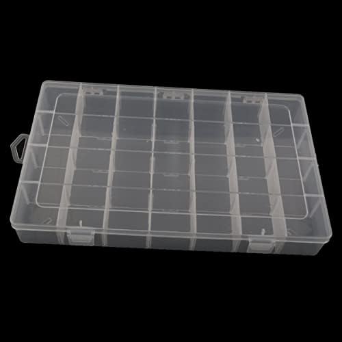Cabilock Кутии За Съхранение Кутия-Органайзер с 3 бр. Контейнер Калъф За Съхранение на Пластмасови Прозрачни Прегради