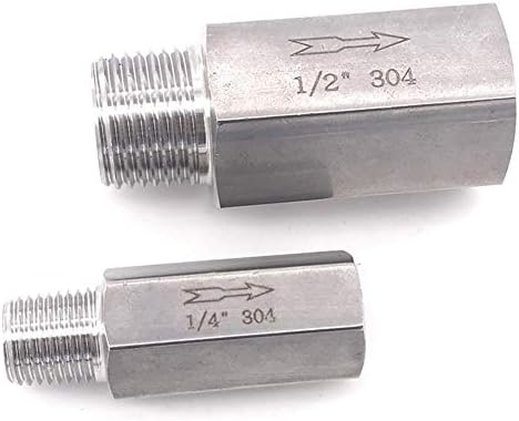 Клапан KHJK 1/4 3/8 1/2 с външна резба SS304 От неръждаема стомана за Висока 1-ходова клапан Полезен (Спецификация: 3/8