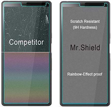 Mr.Shield [Комплект от 3 позиции] е Разработен за Sony (Xperia 10 Plus) [Защитен слой от закалено стъкло]