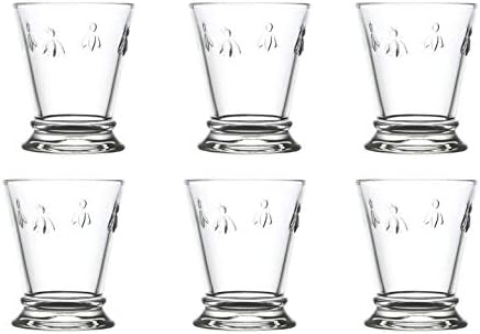 Чаша La Rochere 614001, Прозрачен, 6,1 течни унции (180 cc), Чаша Abeille Clear, 6,1 течни унции (180 cc), Опаковка от