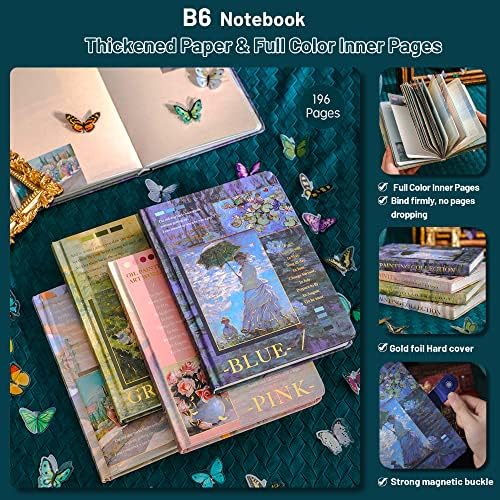 Комплект за Записи Aromoty - Aesthetic Journal, подарък за момичета и Жени, Бележник За писане B6, Определени за албуми от