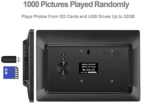 Дигитална рамка за снимки 10 инча със слайд-шоу Дигитална рамка за снимки с HD IPS дисплей Рамка за снимки със сензор за