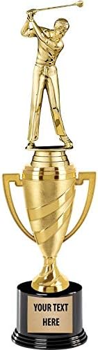 Crown Awards Golf Trophy, 14-инчов Мъжки Златна Купа За голф, Въведете Своя Собствена Гравиране