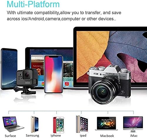 Смарт притурка BoxWave, съвместима с Fujitsu Stylistic R726 (смарт притурка от BoxWave) - Устройство за четене на SD карти AllReader, четец за карти microSD, SD, Compact USB за Fujitsu Stylistic R726 - Черно jet black