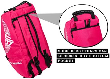 Спортна чанта за Фитнес Маниак с отделение за обувки за мъже и жени - Гъвкав дизайн, който може да се използва като спортна чанта,