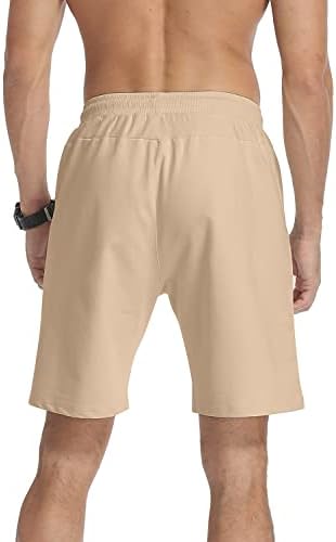 Мъжки къси панталони MLANM Ежедневна Намаляване с завязками, Летни Плажни къси Панталони с Еластичен колан и джобове