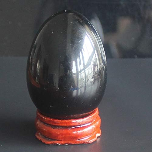 1,92 Кристалното Яйце от Смесени Скъпоценни Камъни с Дървена Стойка Исцеляющий Рейки крафт Начало Декор (Изкуствен