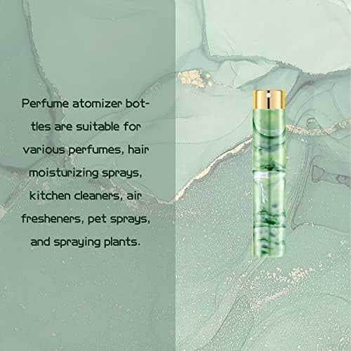 EGALLOP набор от флакона-пулверизатори за парфюми от 5 теми, многократно мини-спрей за пътуване, преносим флакон-спрей с мраморен дизайн, удобен за носене (10 мл, 5 цвята)