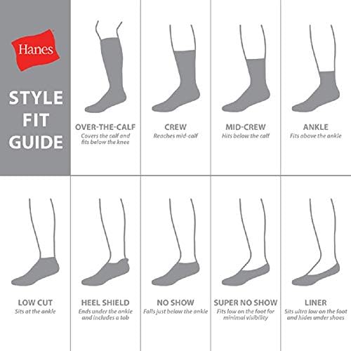 Мъжки чорапи за глезените Hanes Последен от 5 опаковки FreshIQ X-Temp