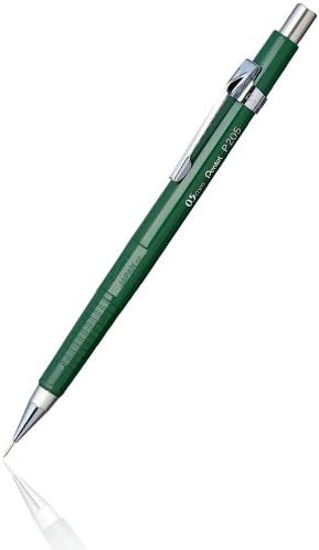 Механичен молив Pentel Sharp, 0,5 mm, зелен корпус, всеки (P205D), 5000