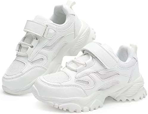 YAVY/Обувки за момичета, обувки за Тенис за момчета, Кожени Маратонки за бягане, Дишаща Мрежа, спортни обувки, Лека Детски обувки за ходене (Бебе/Малко дете/Голямо бебе