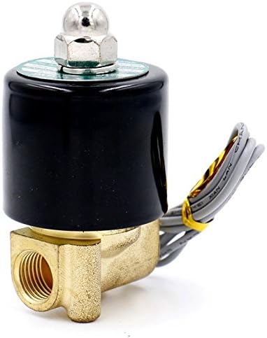 Електрически Електромагнитен Клапан Woljay 1/4 DC 24V Вода, Въздух, Газ NC (Нормално Затворен) на Взаимозаменяеми Месинг Клапан