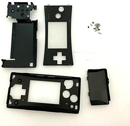 Корпус Калъф-накладка Предна Лицева Панел Долния Капак на корпуса за Nintendo Gameboy Micro GBM 4 в 1 Част (Черен)