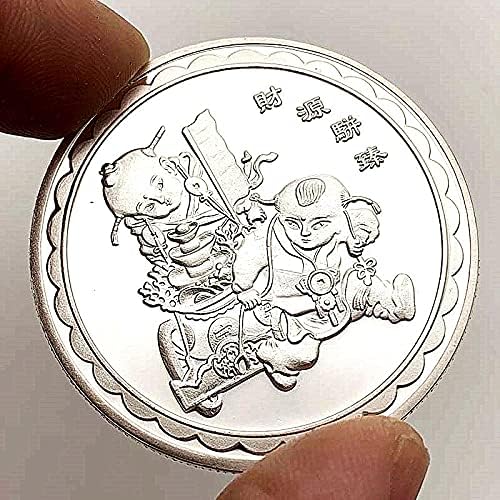 Криптовалюта 2020 Година Плъхове Генгзи Зодиак сребърно покритие Възпоменателна Монета Копие Монети Щастливата Монета с Защитен