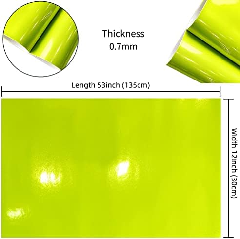 HYANG Холограма Огледално лъскави листа от изкуствена кожа PU, 1 ролка 12 X 53 (30 cm x 135 см), изкуствена кожа,