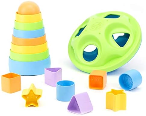 Комплект за оформяне на зелени Играчки и сортиране на форми