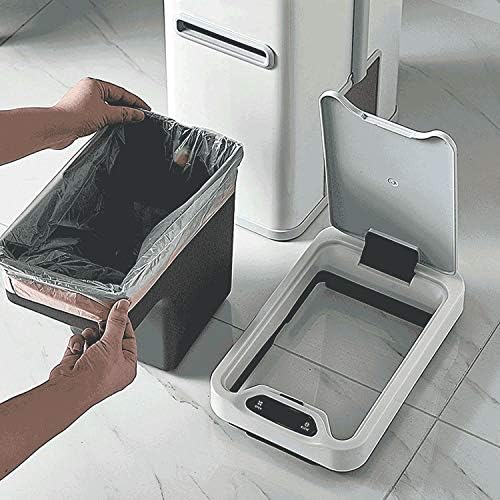Индукционное кофа за Боклук CUJUX с капак 7Л, Кошчето за Баня с Тоалетна четка и кутия за салфетки, Автоматично кошче