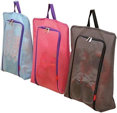 Магазин 3 БР. Водоустойчива чанта За Пътуване, Домашно приготвена Чанта за съхранение на багаж, Органайзер за съхранение на дрехи, обувки (Синьо/розово) (Цвят: синьо)