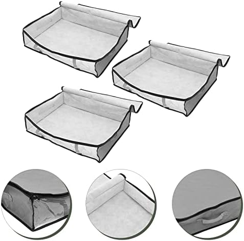 Zerodeko Чанта за съхранение на Завивки, 3 бр., Кутии за съхранение на Завивки Под леглото, Кутии за съхранение на дрехи,