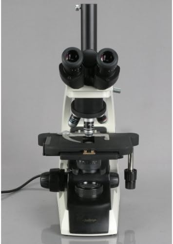 Цифров професионален трехокулярный на съставния микроскоп AmScope T650C-14M, увеличение 40X-2500x, Широкоъгълни