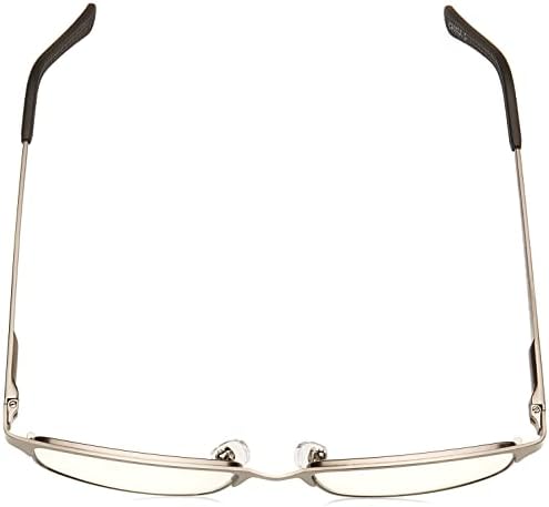Мъжки правоъгълни очила за четене Samson от Foster Grant, сатен, тъмно-метален / прозрачен, 52 мм + 1