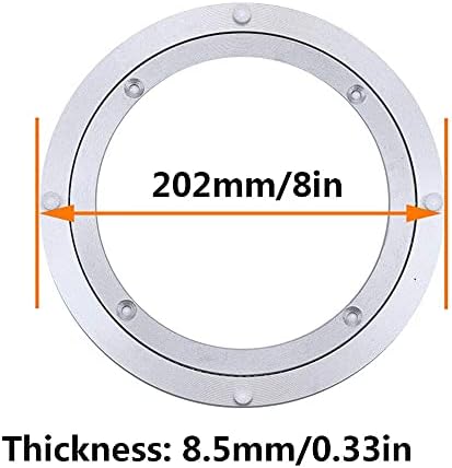 Трайни пръстен за въртящия се плот с подшипником Lazy Susan, 202 мм/8 инча, 250 мм/9,8 инч, 300 мм / 11.8 инча, 350 мм / 13,8 инча, 391 mm / 15.4 инча, 400 мм / 15,7 инча, 448 mm / 17,6 инча, 488 мм / 19,2 инча, 504