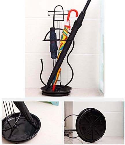 Метална Поставка за Чадъри Отделно Стои на Държач за Чадър във формата на Цигулка, Поставка за Чадъри за Съхранение на Бастуни, Тросточек (Цвят: бял)