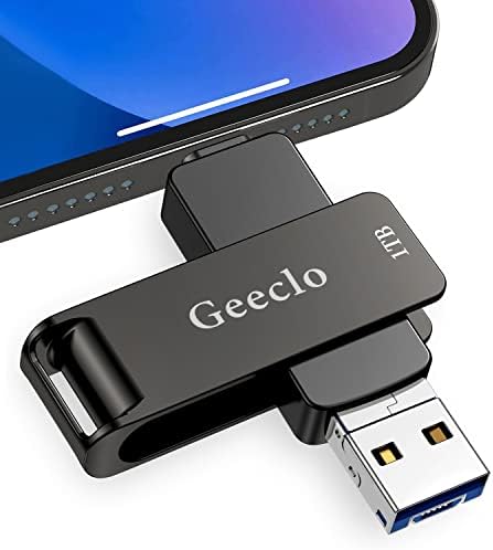 Geeclo Photo Stick Memory Stick 64 GB, USB флаш устройство C USB Memory Stick Външен диск, Флаш-памет, Съвместим с телефона,