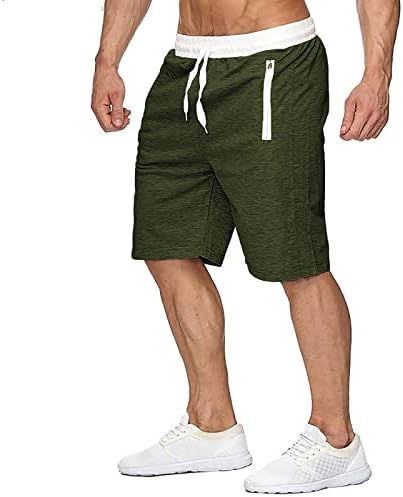 Мъжки къси Панталони-карго Ymosrh, Ежедневни Летни Плажни Шорти Класически Намаляване на съвсем малък с Еластичен Колан