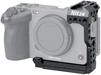 Половинный рамка камера Nitze с QR-плоча ARCA Swiss и рельсовой конструкция на AYHAN, съвместима с Sony FX3 (ILME-FX3)