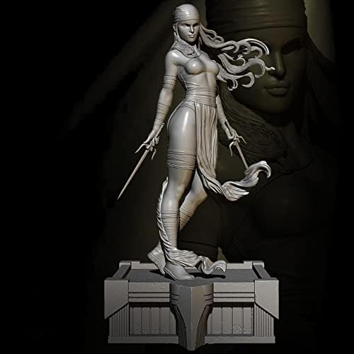 ETRIYE 1/24 75 мм научно-фантастичната Тема Фентъзи Жена-Войн колекция от Модели на Герои от Смола неокрашенный