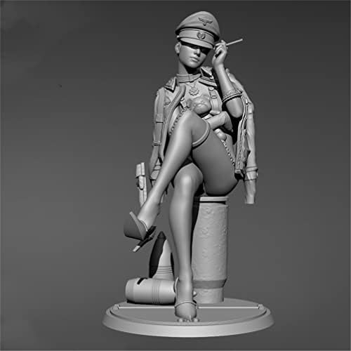Комплект фигури от смола Goodmoel 1/18 Германската Жена-Офицер от времето на Втората световна война, в Разглобено формата и