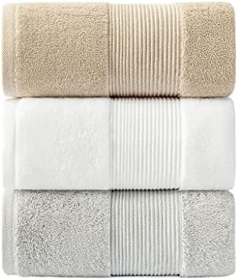 Кърпи за баня HMGGDD, Домашни памучни кърпи за начало на престой в хотела, Бяла, Мека и гъста, с коса не капе вода (Цвят: