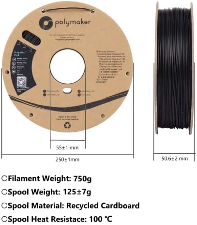 Полимерна Материал да се отделят нишки спиралите PLA 1,75 мм 750 г, Основните направления на спиралите на 3D принтер Бял цвят