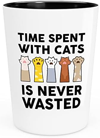 Чаша за любителите на котки 1,5 мл - Щастие се Събужда - Забавен Собственик на котки Кити Порода Коте Лапа на Сфинкса