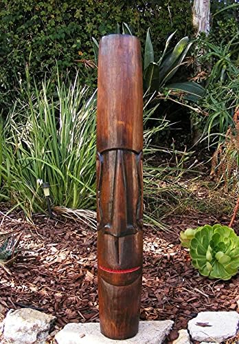 Великденския Остров Моаи Дървена Маска Тики Рапа Нуи 39 Тики-Бар с Тропически Декор