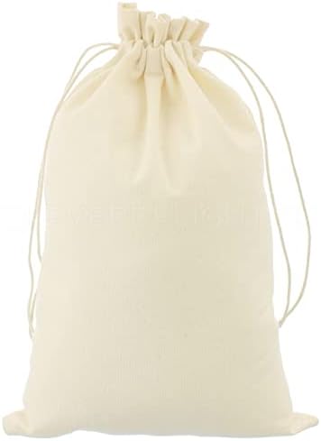 Памучни торбички CleverDelights - 8 x 12 - 50 опаковки - Муслиновая чанта от съвсем малък премиум-клас на 5 грама