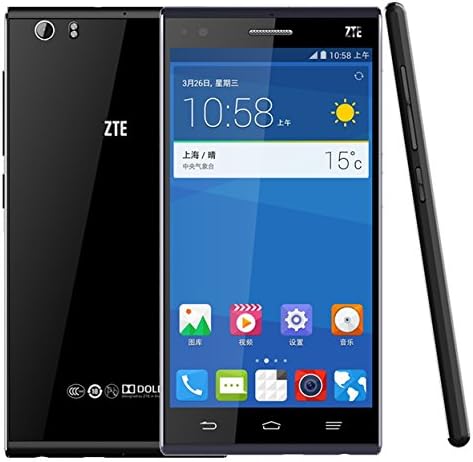 Смартфон ZTE Star 1, 2 + GB 16 GB, 5,0-инчов 4G Android 4.4 с IPS екран, Четириядрен процесор Qualcomm Snapdragon MSM8928 с честота 1,6 Ghz, Черен